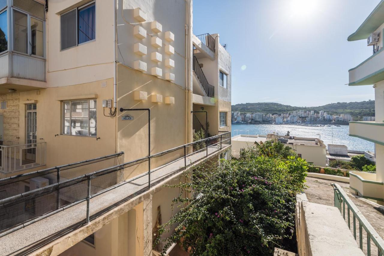 Bayview 2 Bedroom Seaview Apartment With Large Terrace With Panoramic Views - By Getawaysmalta San Pawl il-Baħar Zewnętrze zdjęcie