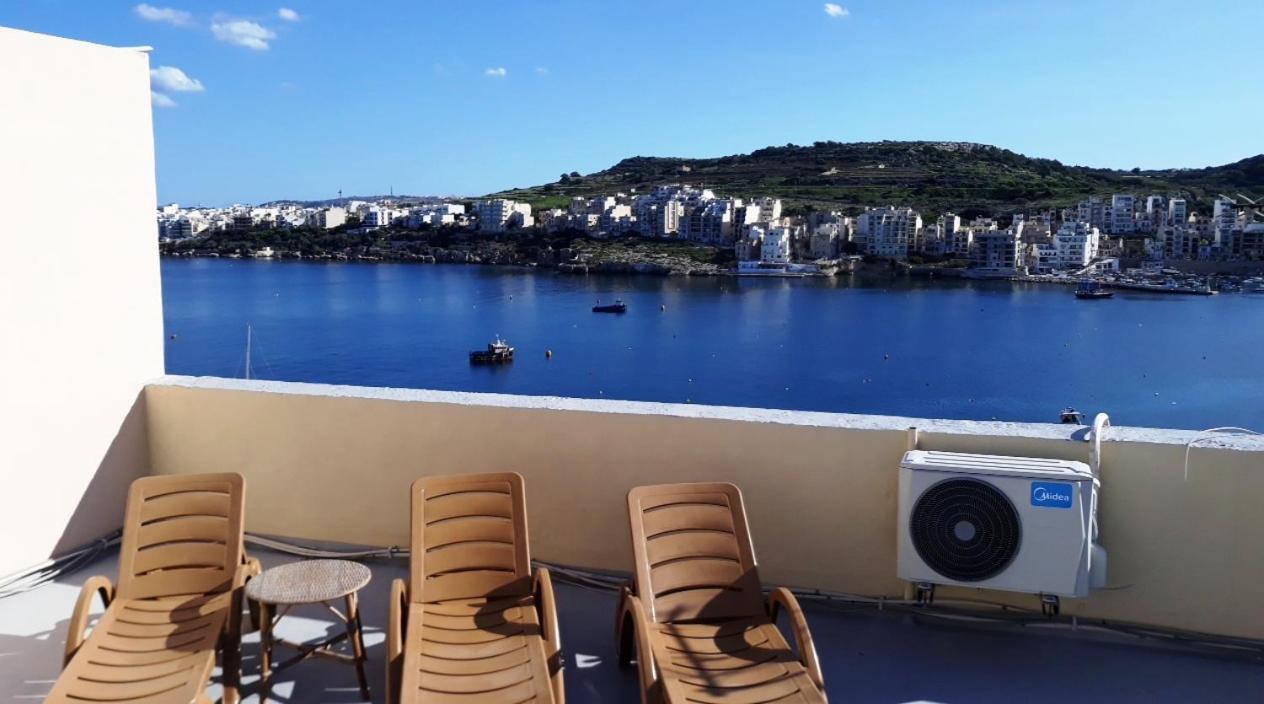 Bayview 2 Bedroom Seaview Apartment With Large Terrace With Panoramic Views - By Getawaysmalta San Pawl il-Baħar Zewnętrze zdjęcie